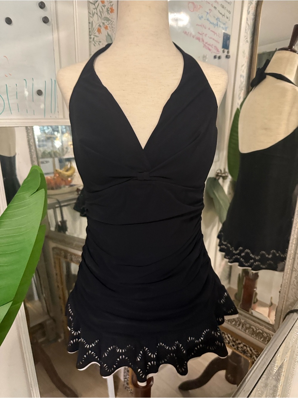 Profile By Gottex Black Halter One-Piece Enchantment Swimdress